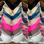 b2-1996 Бюстгальтер гладкий с сеткой, чашка B, 1 пачка (6 шт)