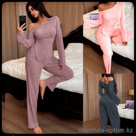 b5-57165 Комплект женской одежды: кофта и штаны, S-XL, 1 пачка (4 шт) b5-57165 Комплект женской одежды: кофта и штаны, S-XL, 1 пачка (4 шт)