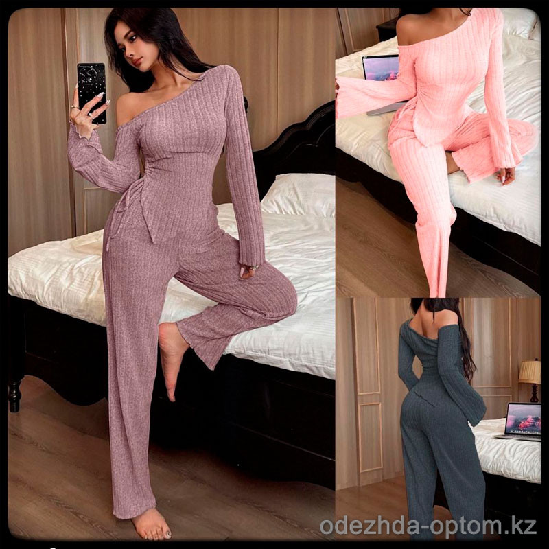 b5-57165 Комплект женской одежды: кофта и штаны, S-XL, 1 пачка (4 шт) b5-57165 Комплект женской одежды: кофта и штаны, S-XL, 1 пачка (4 шт)