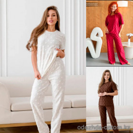 b15-71340 Комплект женской одежды для сна: кофта и кюлоты, стандарт, 1 пачка (3 шт)