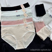 b16-6205 Трусики женские с окантовкой, стандарт, 1 пачка (12 шт)