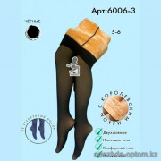 k4-6006-3 Vinconte Женские теплые колготки микрофибра, имитация капрона с мехом, 5-6, 1 пачка (6 шт)