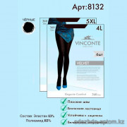 k4-8132 Vinconte Колготки женские, L-XL, 360 ден, 1 пачка (6 шт)