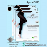 k4-mc018 Vinconte Женские лосины с начесом, M-XL, 2600 ден, 1 пачка (6 шт)