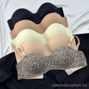 b16-368 Бюстгальтер гладкий на поролоне, L-2XL, 1 пачка (3 шт)