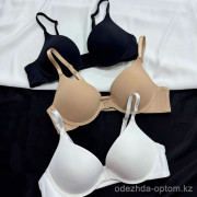b16-384-1 Бюстгальтер гладкий с застежкой спереди, чашка B, 1 пачка (3 шт)