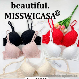 b6-01010 Miss Wicasa Бюстгальтер кружевной, чашка C, 1 пачка (3 шт) b6-01010 Miss Wicasa Бюстгальтер кружевной, чашка C, 1 пачка (3 шт)