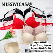 b6-01011 Miss Wicasa Бюстгальтер кружевной, чашка C, 1 пачка (3 шт)