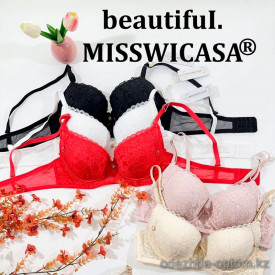 b6-01012 Miss Wicasa Бюстгальтер кружевной, чашка C, 1 пачка (3 шт) b6-01012 Miss Wicasa Бюстгальтер кружевной, чашка C, 1 пачка (3 шт)