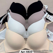 b6-6823b Donafen (Onita de Mas) Бюстгальтер на тонком поролоне с корректором, чашка B, 1 пачка (6 шт)