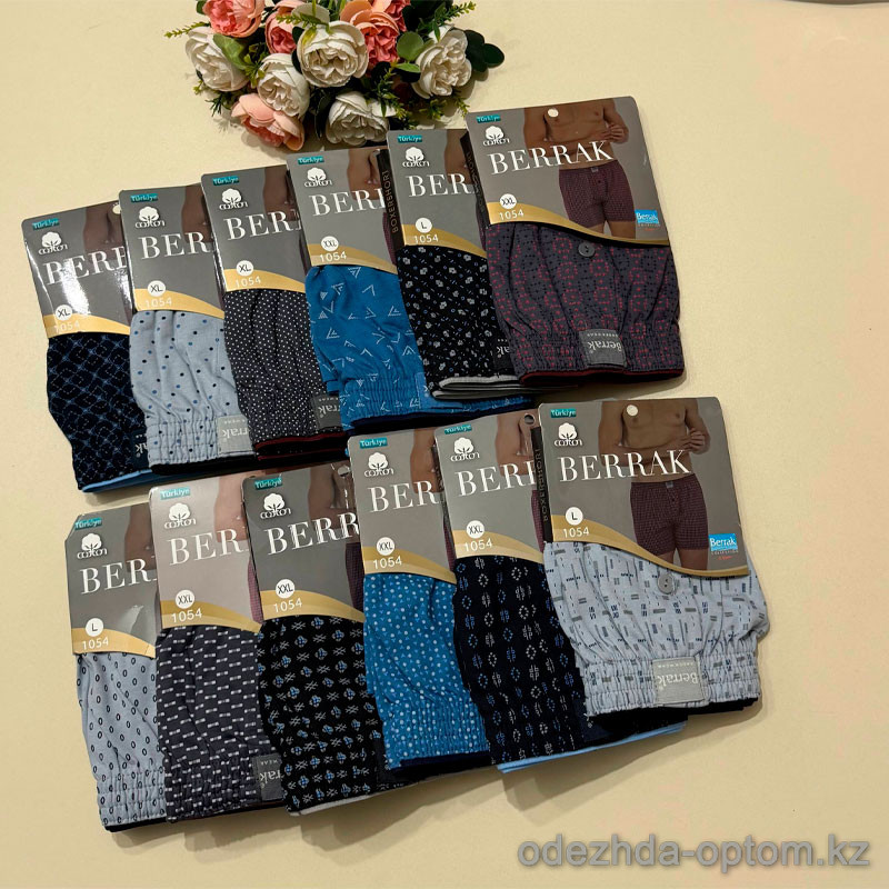 d7-1054-3 Berrak Трусы мужские боксеры, 1 пачка (6 шт) d7-1054-3 Berrak Трусы мужские боксеры, 1 пачка (6 шт)