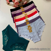 d7-A7021 Lavolle Трусики женские с кружевом, XL-3XL, 1 пачка (12 шт)