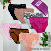 e1-0119-3-1 POLI Трусики женские: комплект неделька, большие размеры, cotton, 1 пачка (7 шт)