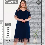 e1-13320 Cotpark Платье женское домашнее, 3XL-5XL, viscose, 1 пачка (3 шт)