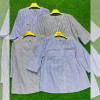 w41-0260 Рубашка женская в полоску, большие размеры, х/б, 1 шт