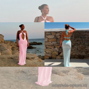 b15-3976 Купальник женский цельный в комплекте с юбкой, S-L, 1 пачка (3 шт)