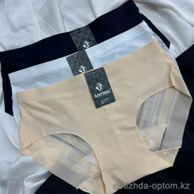b16-8081 Anttifu Трусики женские однотонные, L-2XL, 1 пачка (12 шт)