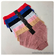 b4-2202-1 Трусики женские кружевные, S-XL, 1 пачка (12 шт)