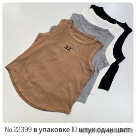 b4-22099 Майка женская с эмблемой, стандарт, 1 пачка (10 шт)