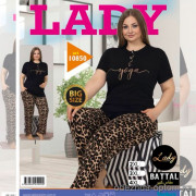 e1-10850 Lady Lingerie Комплект домашней одежды для полных дам, 2XL-4XL, cotton, 1 пачка (3 шт)