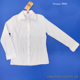 d1-3003 Рубашка подростковая на девочку, 12-14 лет, х/б, 1 пачка (3 шт)