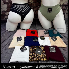 b5-2123 Coeur Joie Трусики женские высокие, L-2XL, 1 пачка (6 шт)