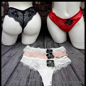 b5-2390 Coeur Joie Трусики женские кружевные стринги, S-XL, 1 пачка (6 шт)