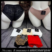 b5-2393 Coeur Joie Трусики женские кружевные, M-XL, 1 пачка (6 шт)