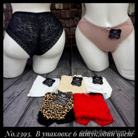 b5-2393 Coeur Joie Трусики женские кружевные, M-XL, 1 пачка (6 шт)