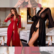 b15-233 Пеньюар женский прозрачный, L-2XL, 1 пачка (3 шт)