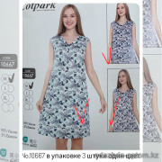b4-10667 Cotpark Платье женское домашнее, M-XL, 1 пачка (3 шт)