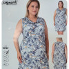 b4-10734 Cotpark Платье домашнее для крупных дам, XL-4XL, 1 пачка (4 шт)