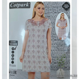 b4-13389 Cotpark Платье женское домашнее, M-2XL, 1 пачка (4 шт)