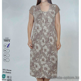 b4-13572 Cotpark Платье домашнее для крупных дам, 2XL-5XL, 1 пачка (4 шт)