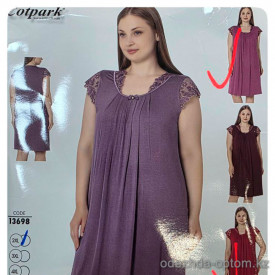 b4-13698 Cotpark Платье домашнее для крупных дам, 2XL-5XL, 1 пачка (4 шт)