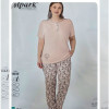 b4-14652 Cotpark Комплект женской домашней одежды: кофта и штаны, XL-4XL, 1 пачка (4 шт)