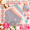 b4-110130-2 Nicoletta Трусики женские однотонные, большие размеры, 1 пачка (10 шт)