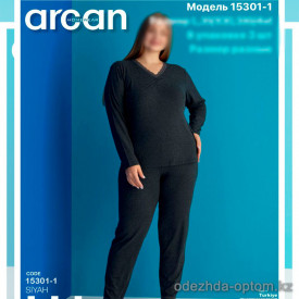 d7-15301-1 Arsan Комплект домашней одежды для полных дам: кофта и штаны, L-4XL, 1 пачка (3 шт)