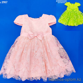 d1-2917 Платье детское кружевное, 2-6 лет, подклад хлопок, 1 пачка (5 шт)