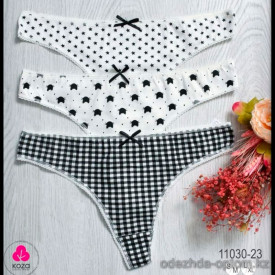b5-11030-23 Koza Underwear Трусики женские: комплект тройка, 1 пачка (3 шт)