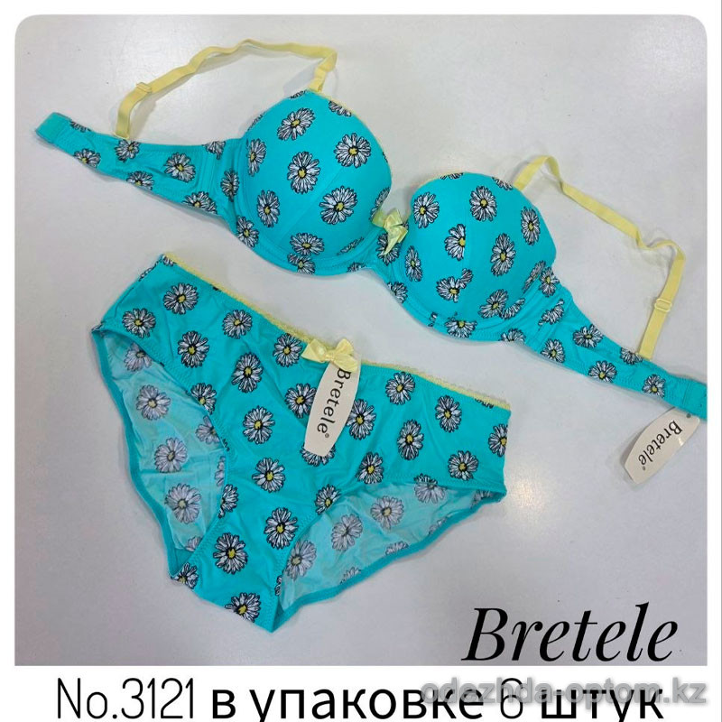 b4-3121 Bretele Комплект нижнего белья: бюстгальтер на тонком поролоне и трусики, чашка C, 1 пачка (6 шт) b4-3121 Bretele Комплект нижнего белья: бюстгальтер на тонком поролоне и трусики, чашка C, 1 пачка (6 шт)