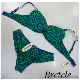 b4-3128 Bretele Комплект нижнего белья: бюстгальтер на среднем поролоне и трусики, чашка D, 1 пачка (6 шт)