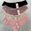 b13-8005-2 Трусики женские кружевные стринги, размер M, 1 пачка (12 шт)