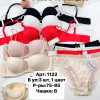b6-1122-2 Miss Wicasa Комплект кружевного нижнего белья: бюстгальтер анжелика с пуш-ап и трусики, чашка B, 1 пачка (3 шт)