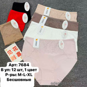 b6-7684 Lavolle Трусики женские бесшовные, M-XL, 1 пачка (12 шт)