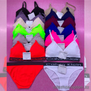 b6-603-2 Комплект нижнего белья: топ и трусики, стандарт, микро-фибра, 1 пачка (6 шт)