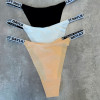 b13-018-1 Трусики женские однотонные, S-XL, 1 пачка (12 шт)
