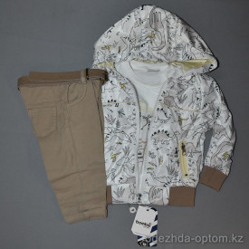 d4-4674 Детский комплект: брюки, куртка, футболка, 12-36 мес, 1 пачка (4 шт)