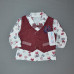 d4-72619 Детский комплект: брюки, рубашка, жилет, шапочка, бабочка, 0-9 мес, 1 пачка (3 шт)