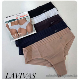 b4-10213 Трусики женские однотонные, M-XL, 1 пачка (12 шт)